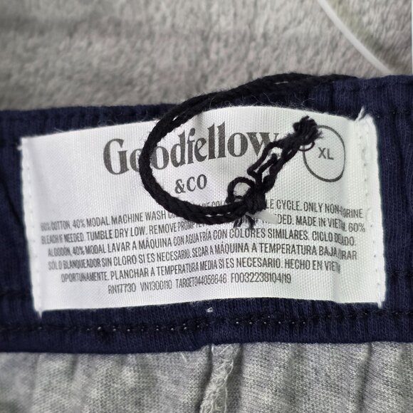 Mens Goodfellow Heather Gray Lounge Pants Soft Cotton Blend Drawstring Waist XL - Picture 3 of 9